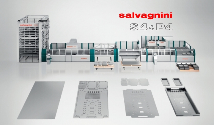 CELULĂ PENTRU ŞTANŢAT ŞI ÎNDOIT AUTOMAT SEMIFABRICATELE DIN TABLĂ